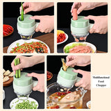 Portable Wireless Mini Chopper – Rechargeable Electric Food Cutter with Stainless Steel Blades