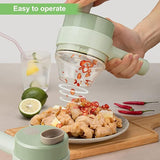 Portable Wireless Mini Chopper – Rechargeable Electric Food Cutter with Stainless Steel Blades